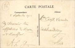 Le Havre - Eingang mit dem Hafen des Paris-Dampfers - Dampfer - CPA