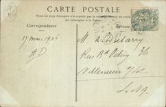 Le Havre - der Gambetta Platz - und das Rathaus CPA