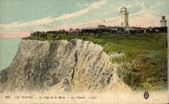 Le Havre - das Kap von Heve - Klippe CPA