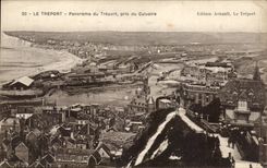 Treport - Panorama von Treport genommen vom Martyrium CPA