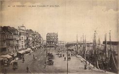 Treport - der Quay François I und Hafen CPA