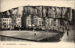 Treport - der Esplanade - CPA Tennis