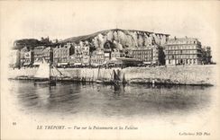 Treport - Anblick auf dem Fisch-Geschaft und den Klippen - CPA