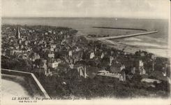 Le Havre - Ansicht und neuer Pier CPA