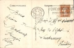 Bordeaux - the Bridge and the City - taken Tower Saint Michel - CPA