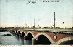 Bordeaux - the Bridge of Pierre CPA