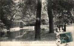 Bordeaux - Public garden - Island of Birds CPA