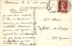 Bordeaux - Quays seen of Stock Exchange CPA