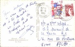 Pessac MODERNE KARTE die Brucke