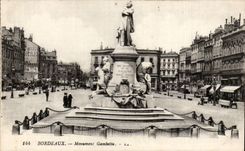 Bordeaux CPA Gambetta Monument