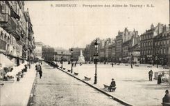 Bordeaux CPA View of the alleys of Tourny