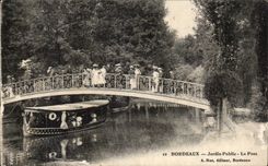 Bordeaux CPA Public garden the bridge