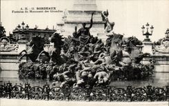 Bordeaux CPA Fountain of the Monument of the Of Gironde ones
