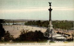CPA Bordeaux the monument of Of Gironde and Quincunxes