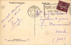 CPA Bordeaux Esplanade of the Quincunxes