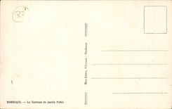 Bordeaux CPA the terrace of the public garden