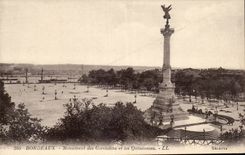 Bordeaux CPA Monument of Of Gironde and Quincunxes