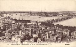 Bordeaux CPA Panorama of the Tower Saint Michel