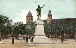 Bordeaux CPA Statue of Vercingetorix and DAmour alleys