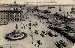 Bordeaux CPA Panorama taken of the Customs