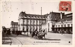 Bordeaux CPA Train station Saint Jean (arrived)