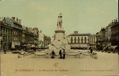 Bordeaux CPA the monument of Gambetta