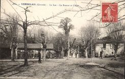Verdelais CPA the Luc the source and the shelter