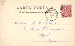 Bordeaux CPA Statue of Tourny