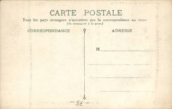 Cadillac on the Garonne CPA the clock