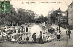Bordeaux CPA the terrace of the public garden (children)