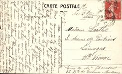 Bordeaux CPA the park and the rustic bridge