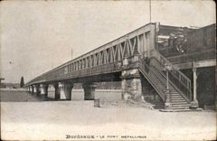 Bordeaux CPA the metallic bridge (train)