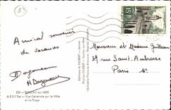 Soulac on Sea MODERN CARD View on the city and the beach