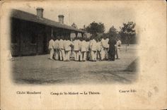 CPA Camp of St Medard the theory (militaria)