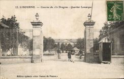 CPA Libourne Barracks of the 15th Dragons Lamarque District