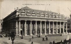 CPA Bordeaux the large theater