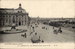 CPA Bordeaux the Stock Exchange and quay Louis XVIII