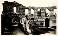 CPA Bordeaux ruins of the Gallien palate