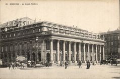 CPA Bordeaux the large theater