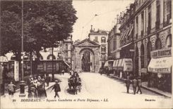CPA Bordeaux Gambetta Public garden and carries Dijeaux