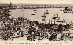 CPA Bordeaux roads seen of the Tower St Michel