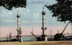 CPA Bordeaux the columns rostrales