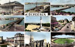 MODERN CARD Bordeaux Parc of the sports Quais Theater Parks Jean Saint