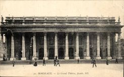 CPA Bordeaux the large theater frontage