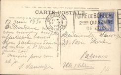 CPA Bordeaux the terrace of the public garden