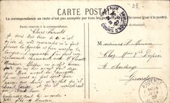 Bordeaux CPA Columns rostrales and splits it