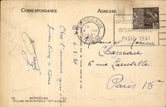 Bordeaux CPA Church Sainte Cross (11th)