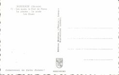 Bordeaux MODERN CARD Quays Bridge of stone swimming pool Stage