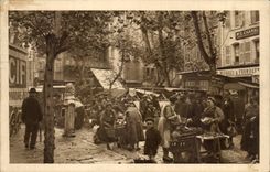 Picturesque Toulon CPA Scenes of the market of the Lafayette course