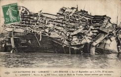 Toulon CPA Catastrophe of freedom on September 25th 1911 the Toulon wrecks